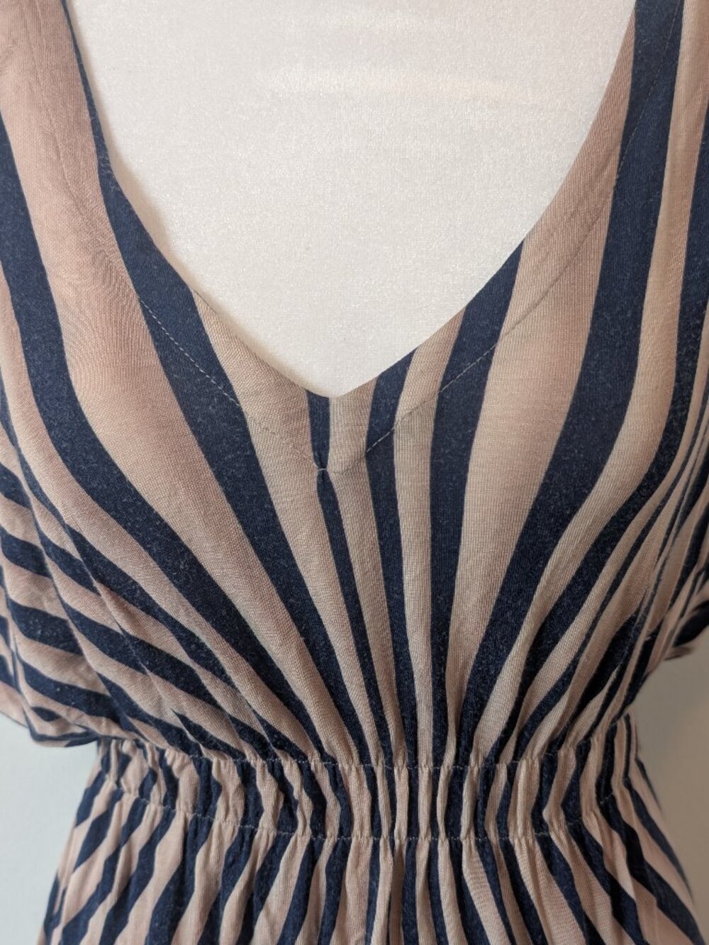 remain navy cream stripe dress ASO hanna marin pretty little liars (medium) - Picture 7 of 9